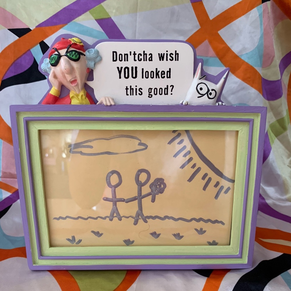 FUNKY CAT LADY PICTURE FRAME